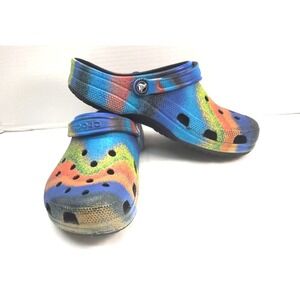 Crocs Classic Spray Dye Clog Size M9 W11 men Sz 9 Women Sz 11